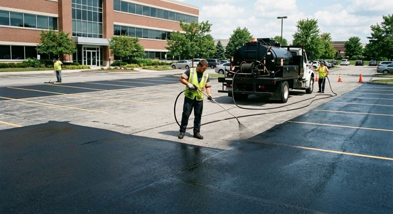 Asphalt Parking Lot Sealing in Greenville, SC