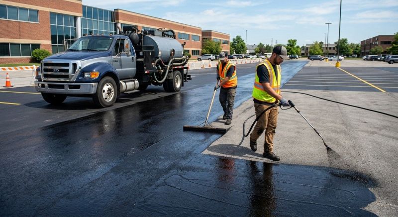 Commercial Parking Lot Sealing in Grand Rapids, MI