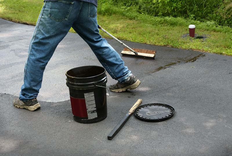 Asphalt Driveway Coating Service detail