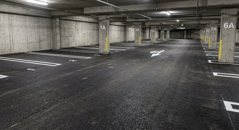 Parking Garage Striping in Lawrenceville, GA