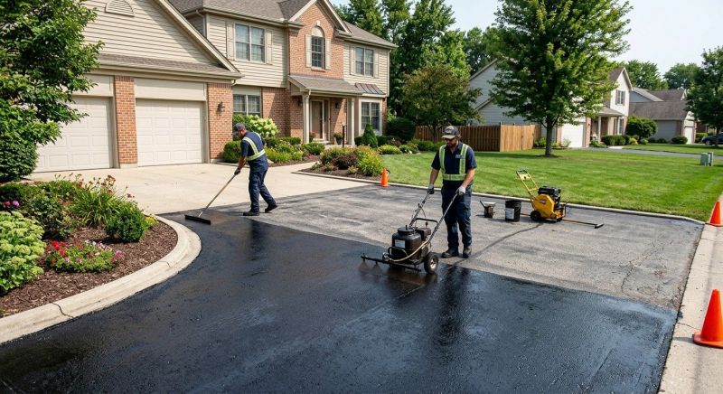 Residential Driveway Sealcoating in San Antonio, TX