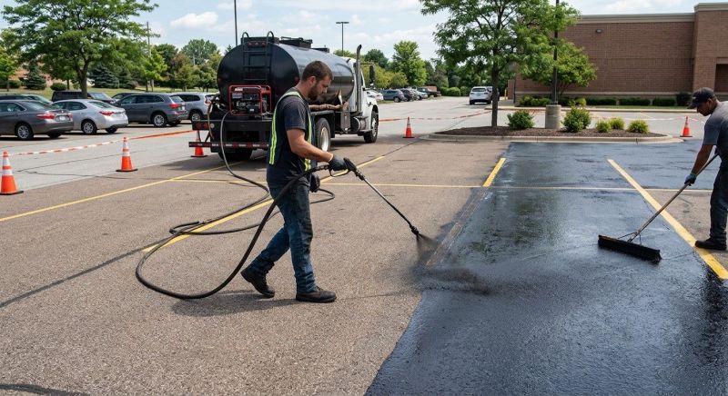 Church Parking Lot Sealcoating in Sarasota, FL